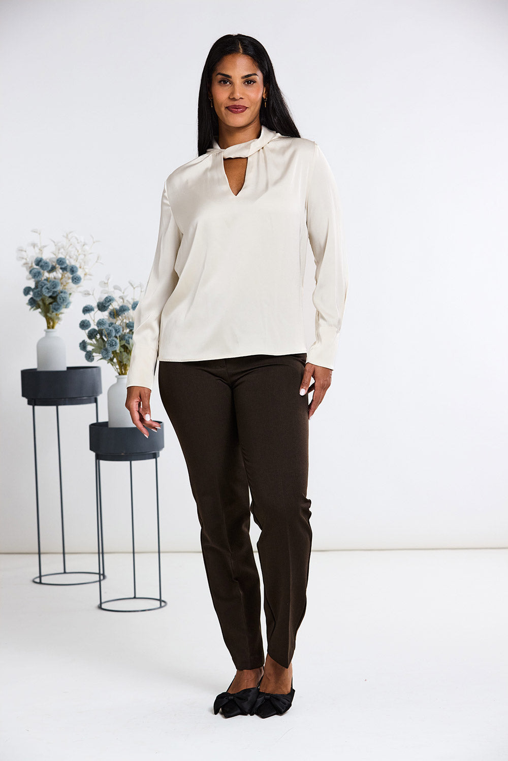 Peruzzi Long Sleeve Twist Top