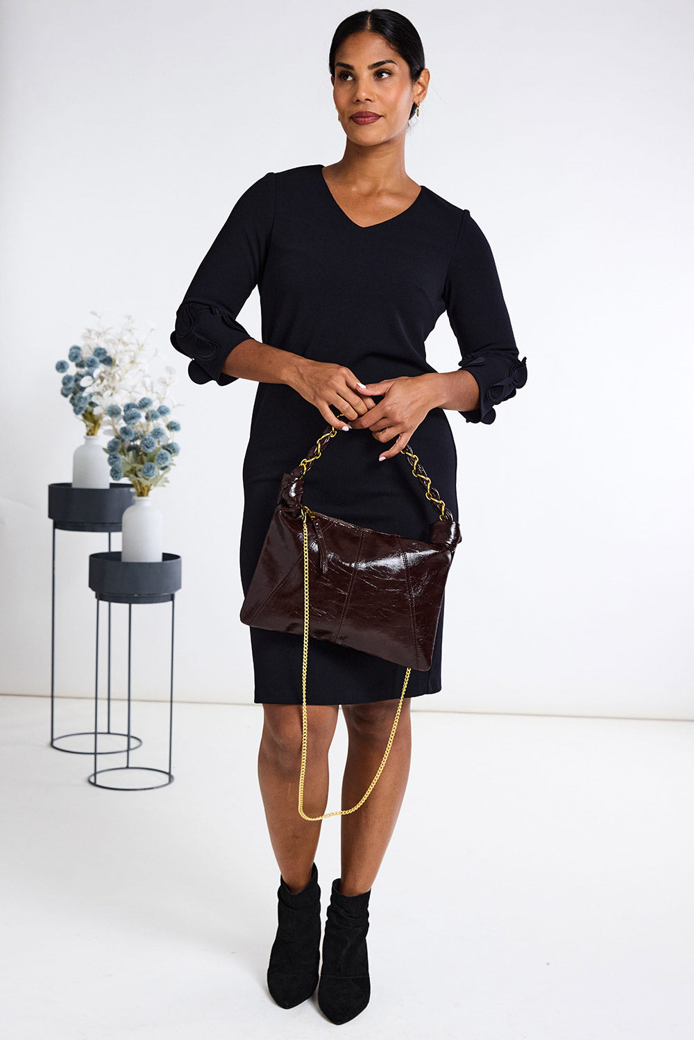 Peruzzi Frill Sleeve Dress