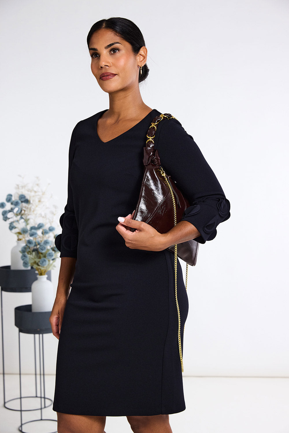 Peruzzi Frill Sleeve Dress