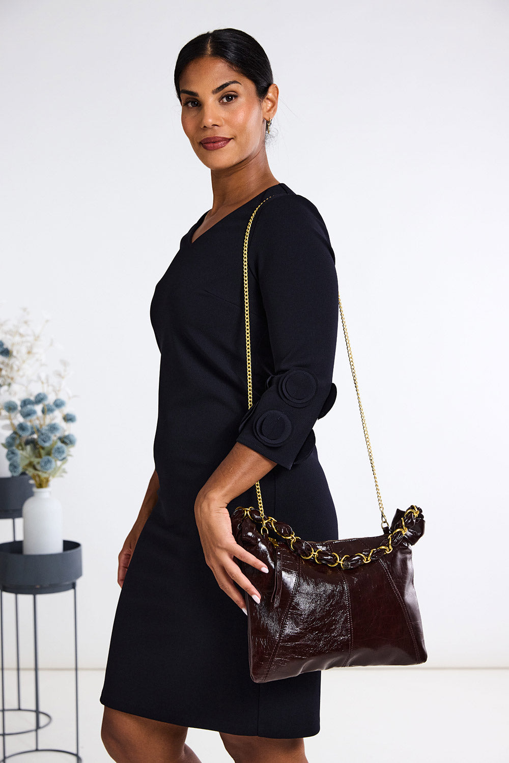 Peruzzi Frill Sleeve Dress