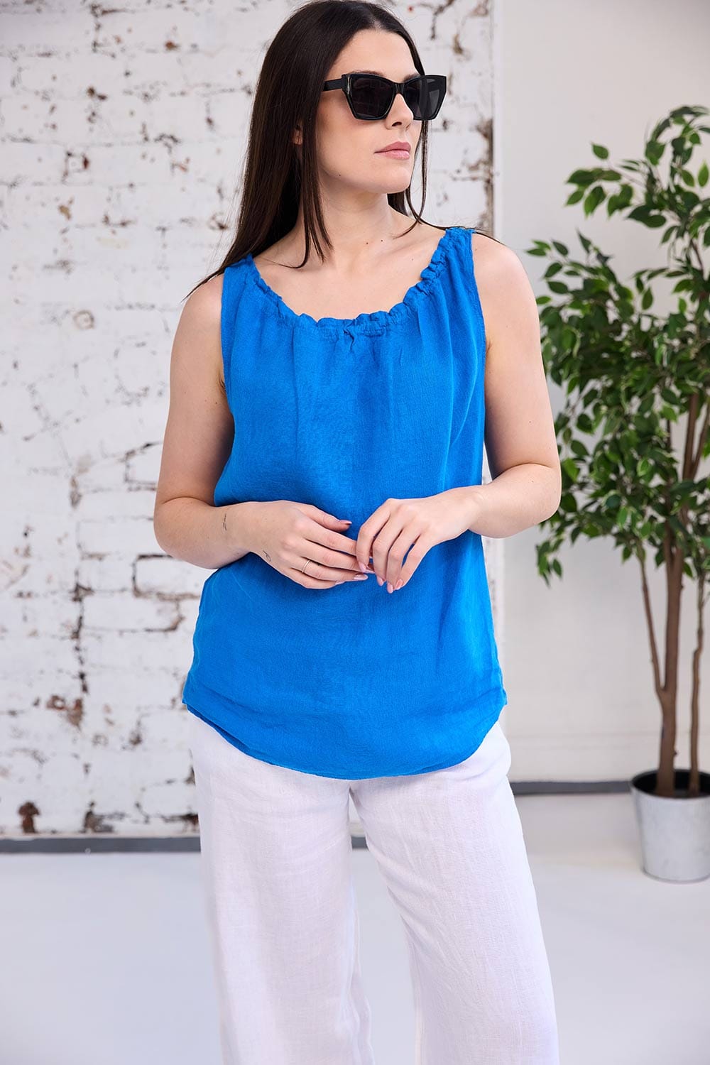 ART Drawstring Sleeveless Top
