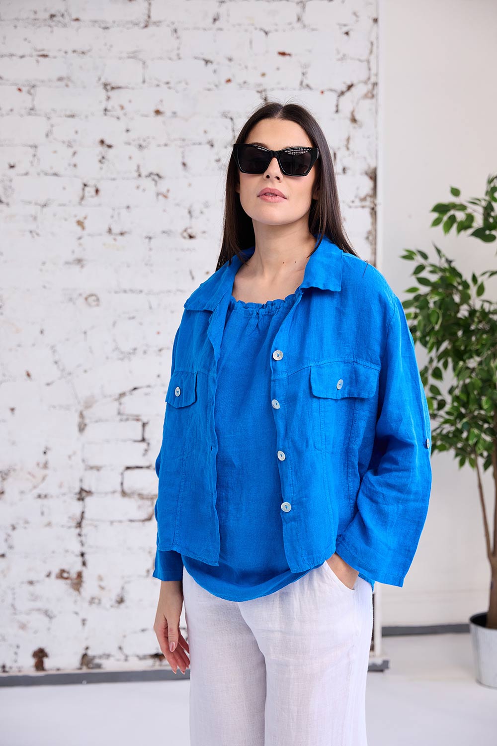 ART Linen Den-Style Jacket