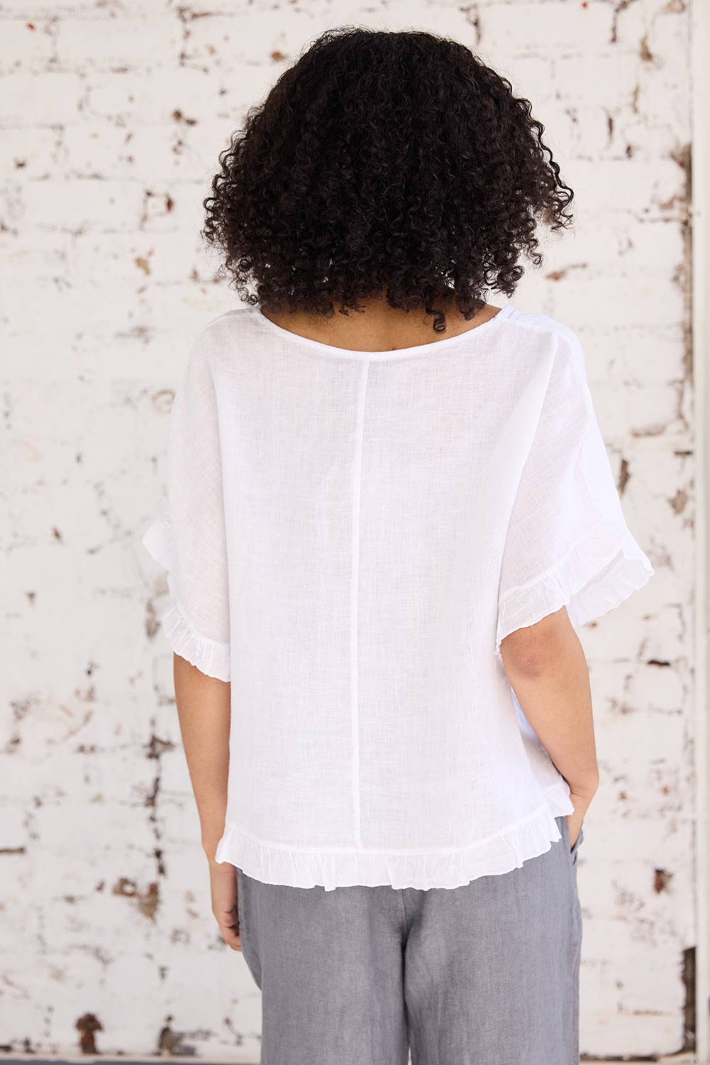 ART Ruched-End Crop Trouser