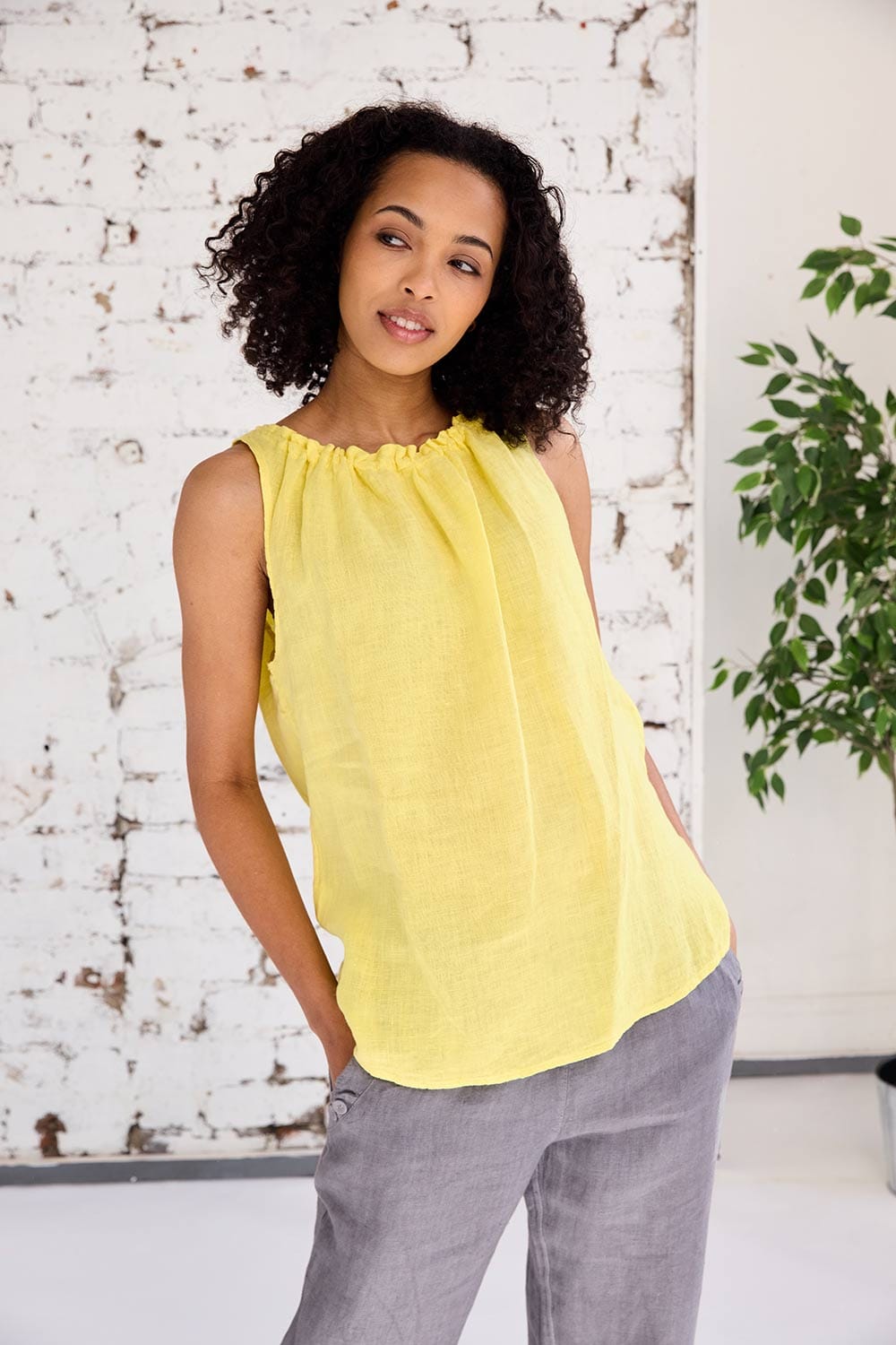 ART Drawstring Sleeveless Top