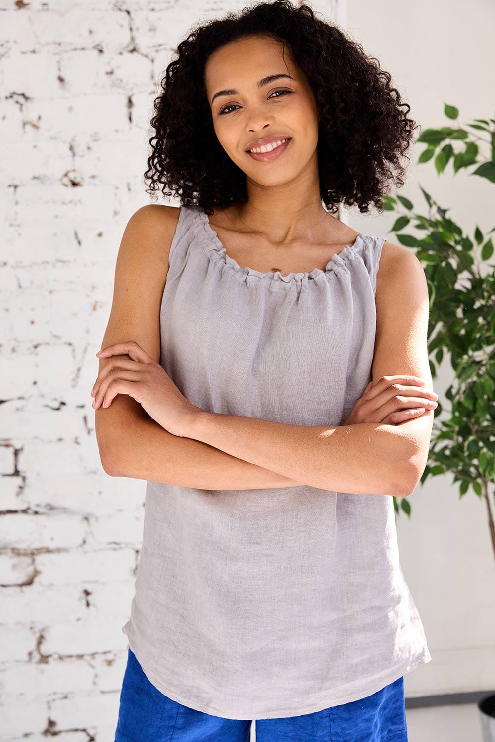 ART Drawstring Sleeveless Top