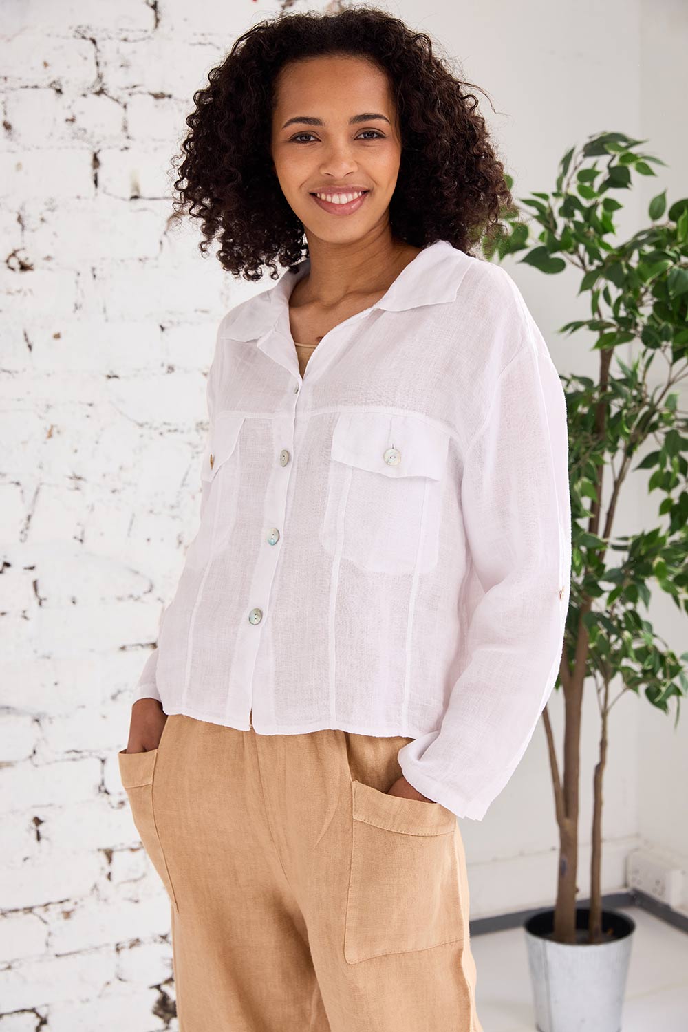 ART Linen Den-Style Jacket