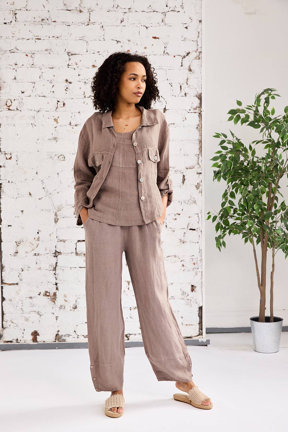 ART Linen Den-Style Jacket