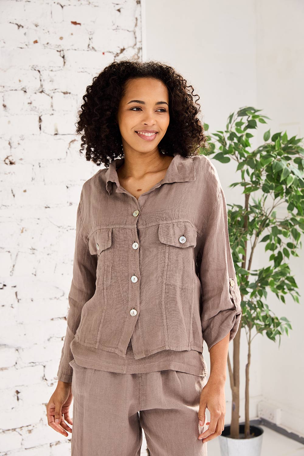 ART Linen Den-Style Jacket