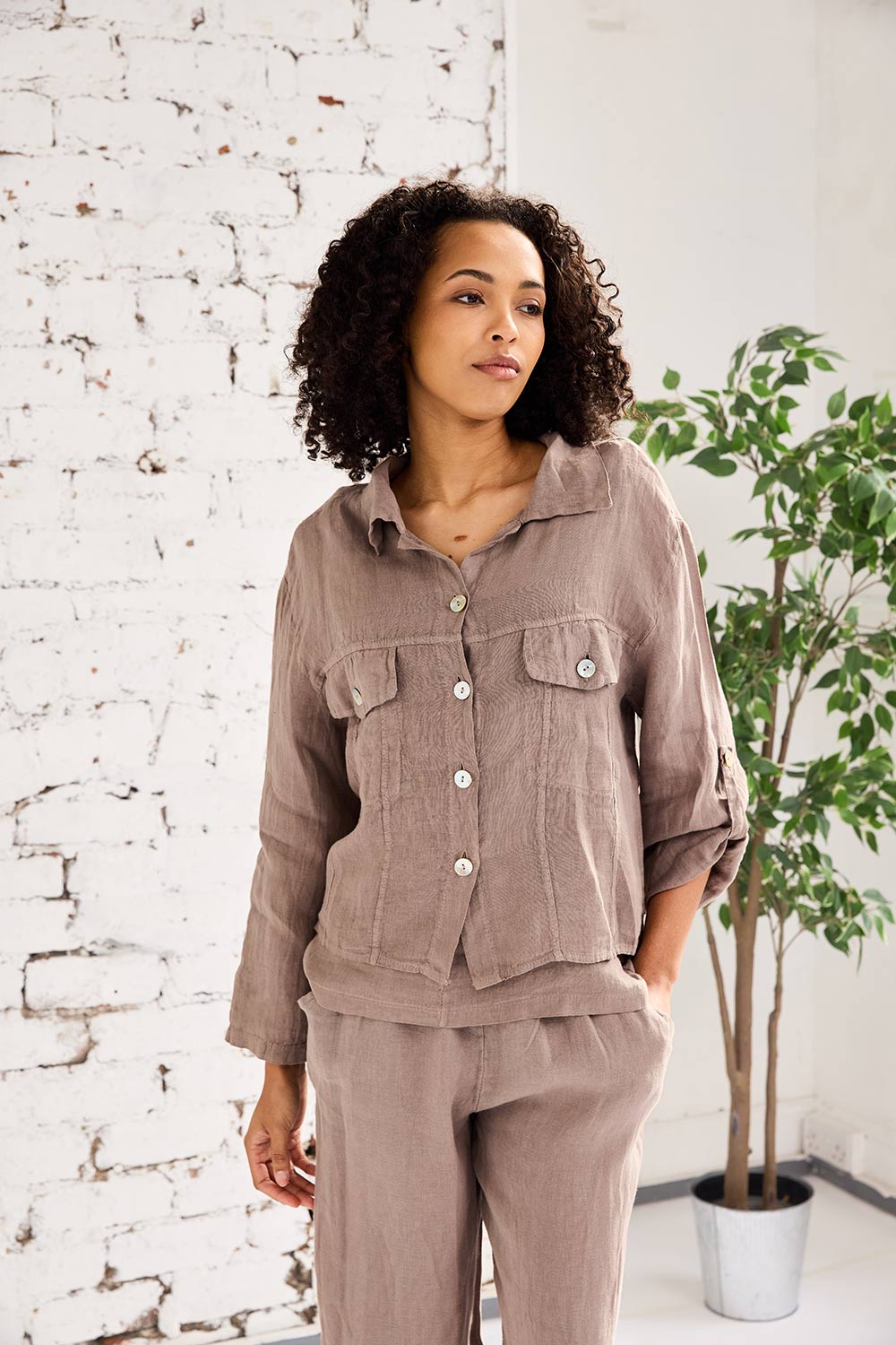 ART Linen Den-Style Jacket