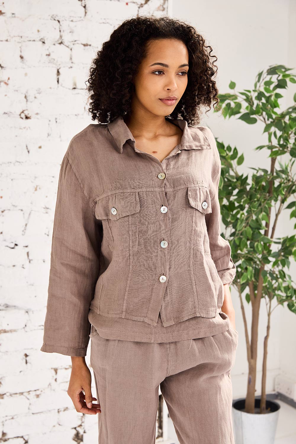 ART Linen Den-Style Jacket