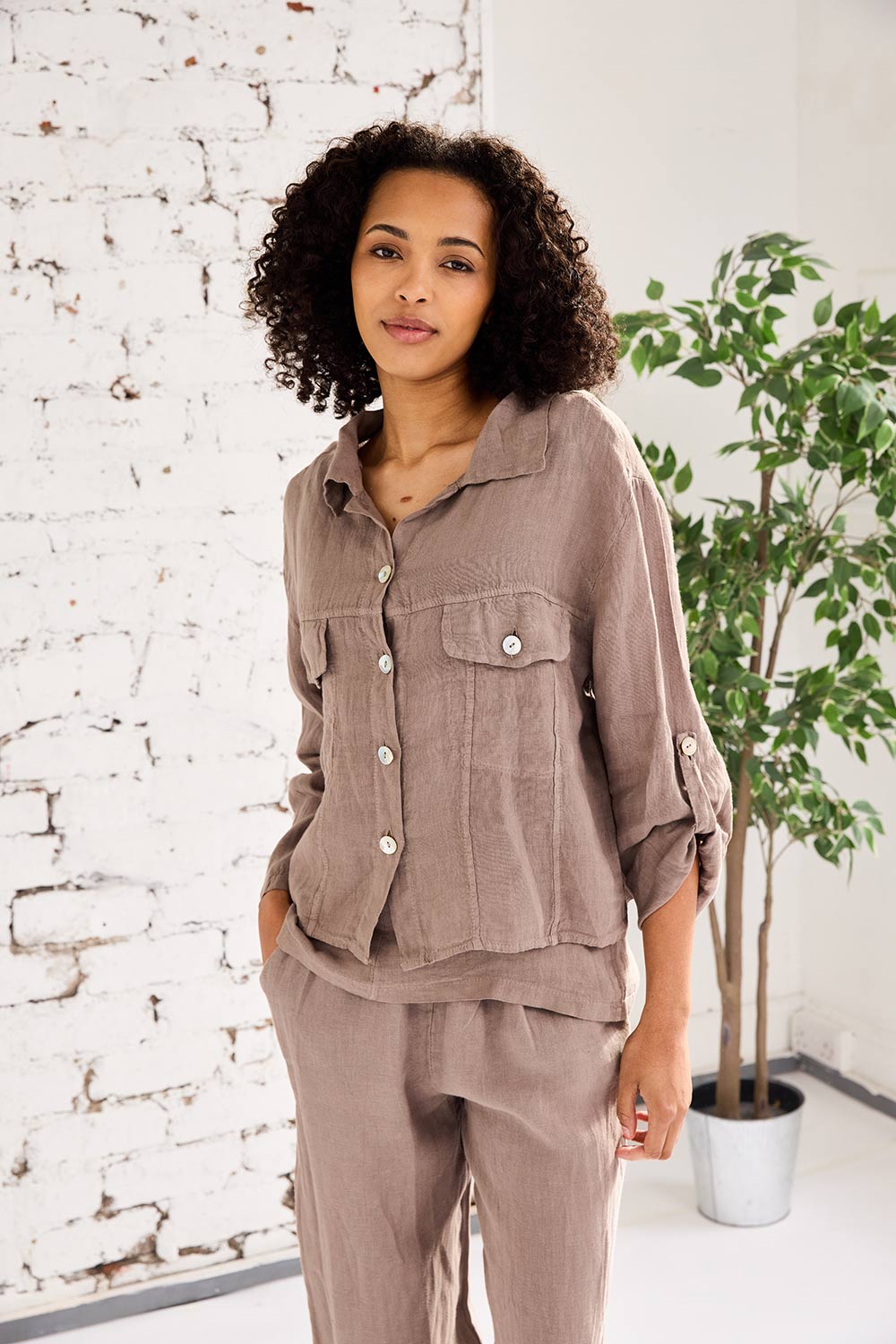 ART Side Button Barrel Trouser