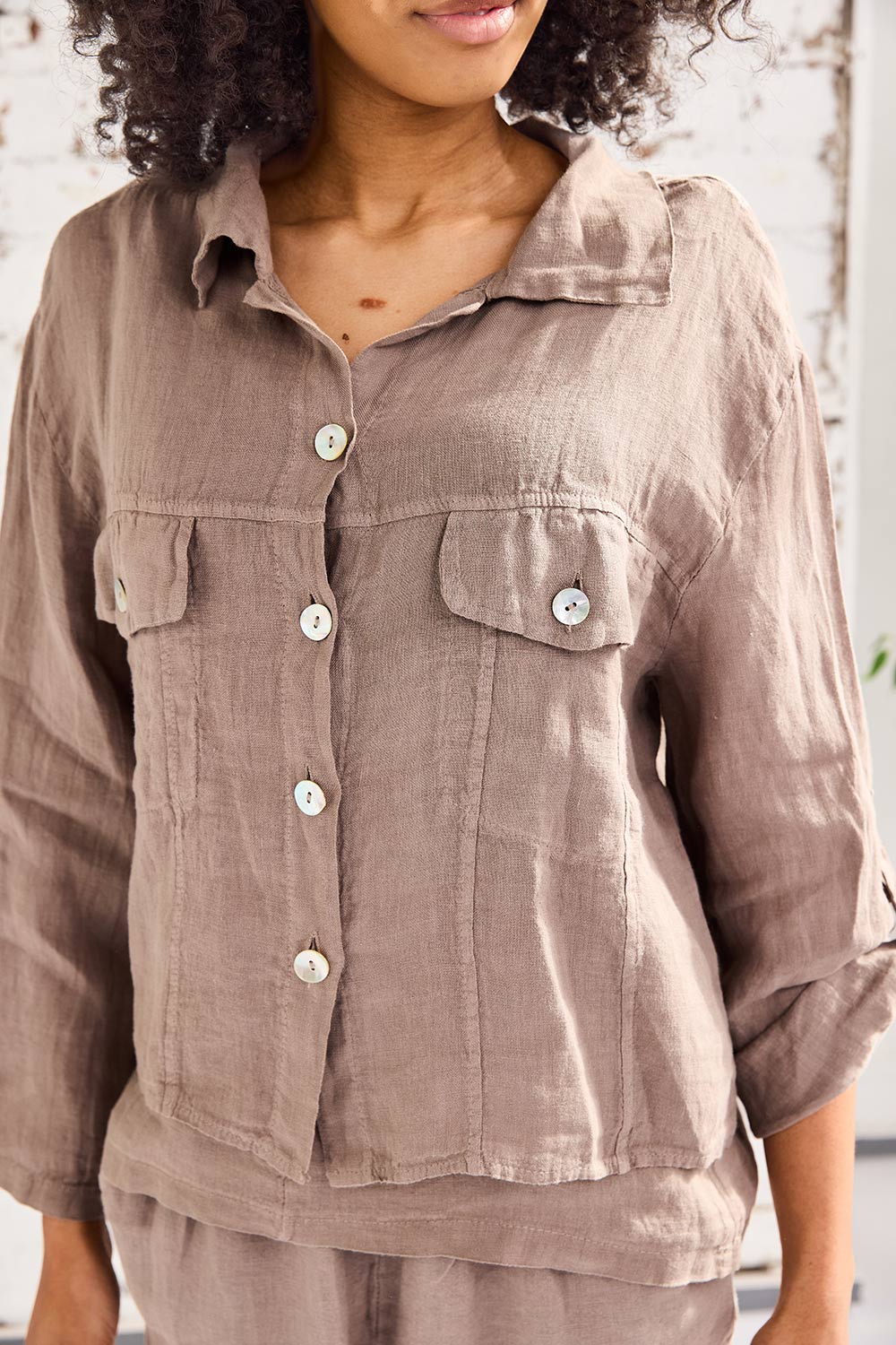 ART Linen Den-Style Jacket