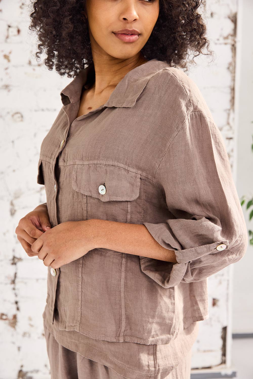 ART Linen Den-Style Jacket