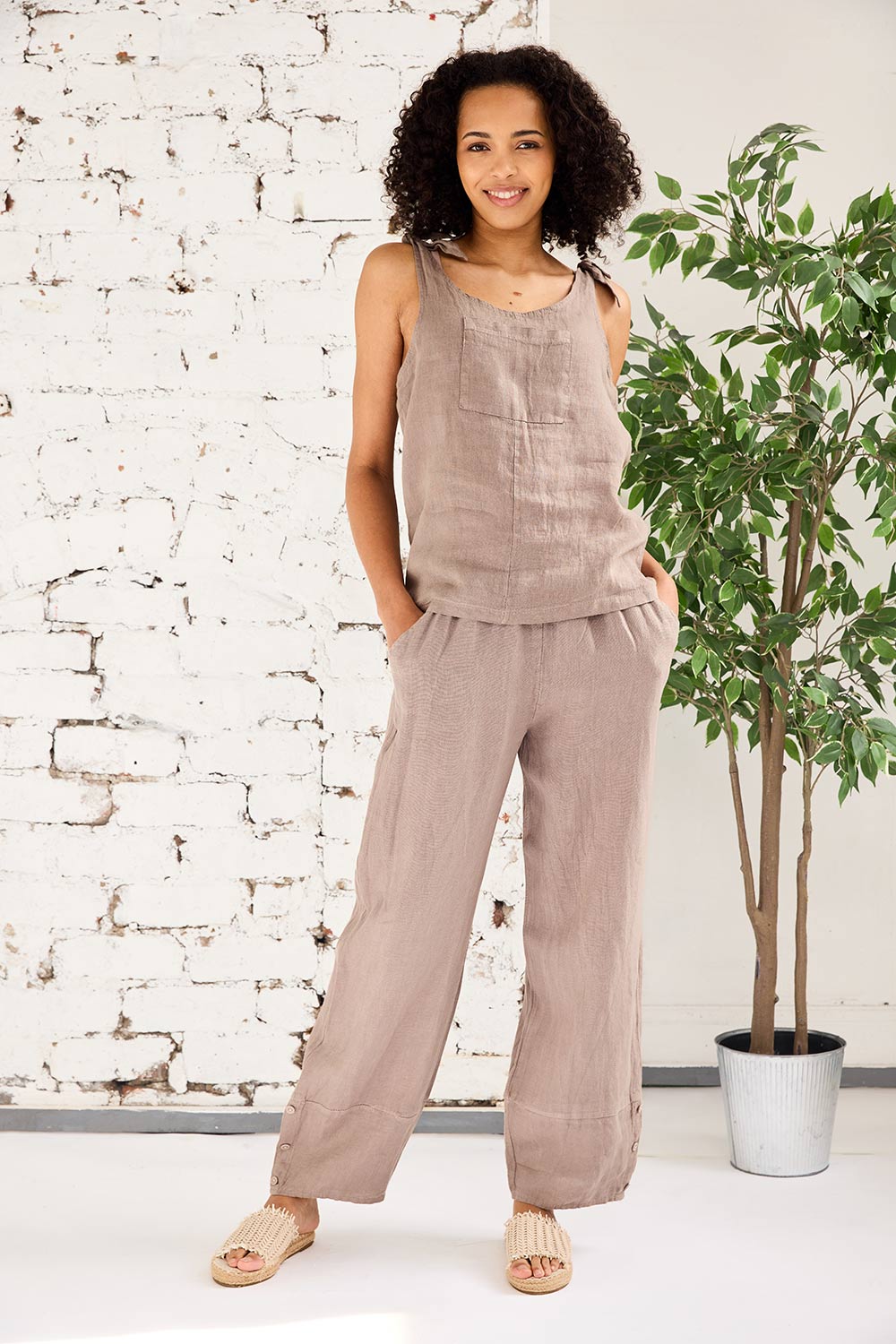 ART Side Button Barrel Trouser