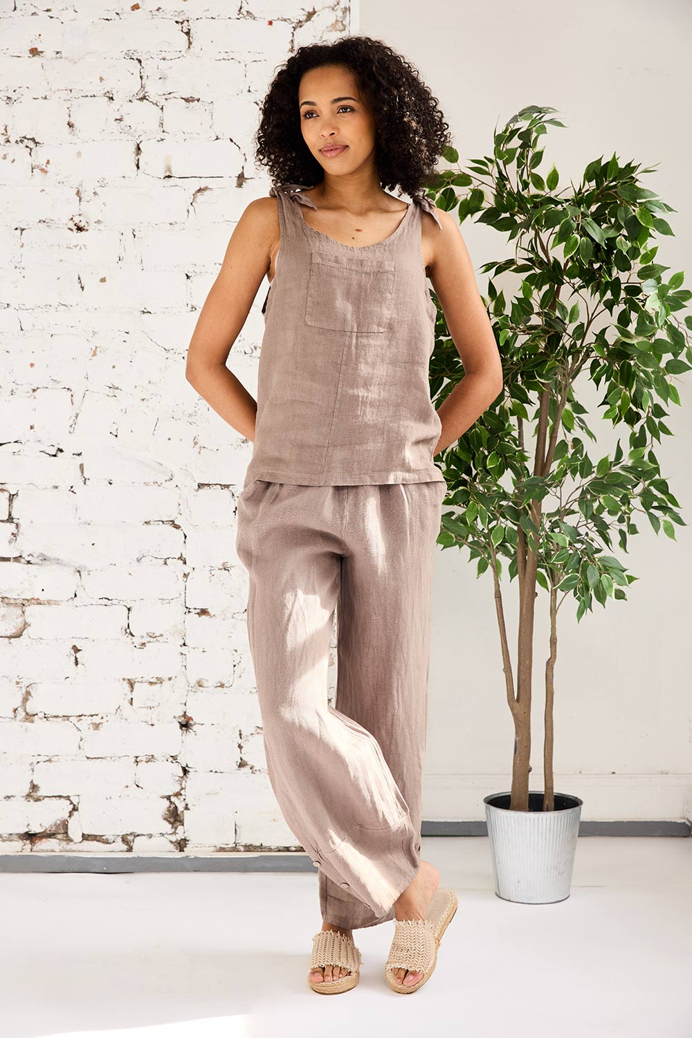 ART Side Button Barrel Trouser