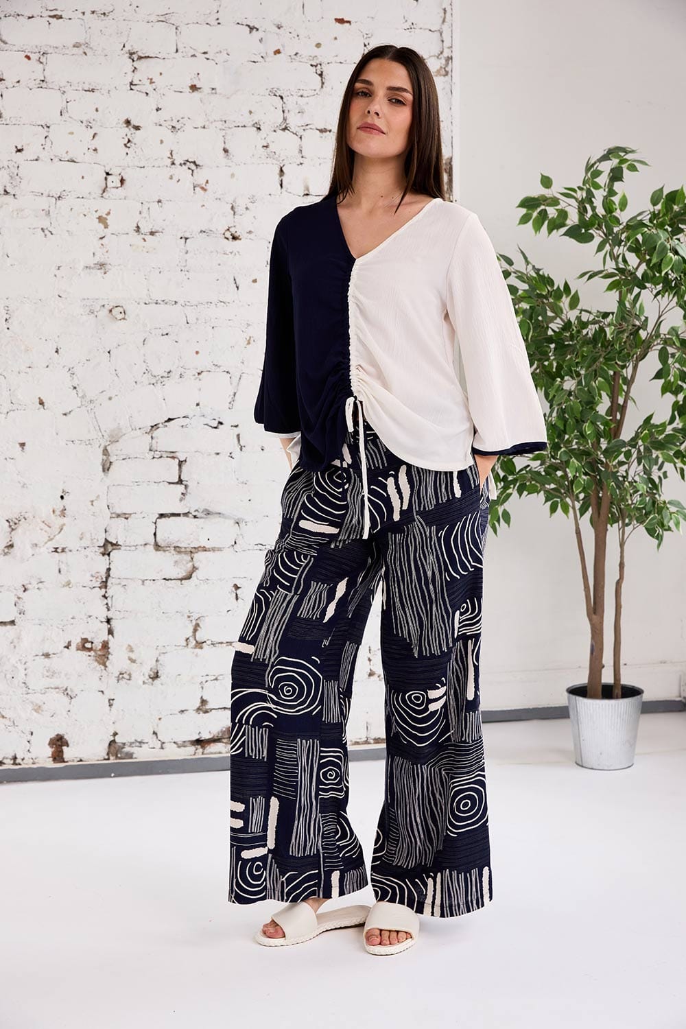 PERUZZI Ripple Print Trouser
