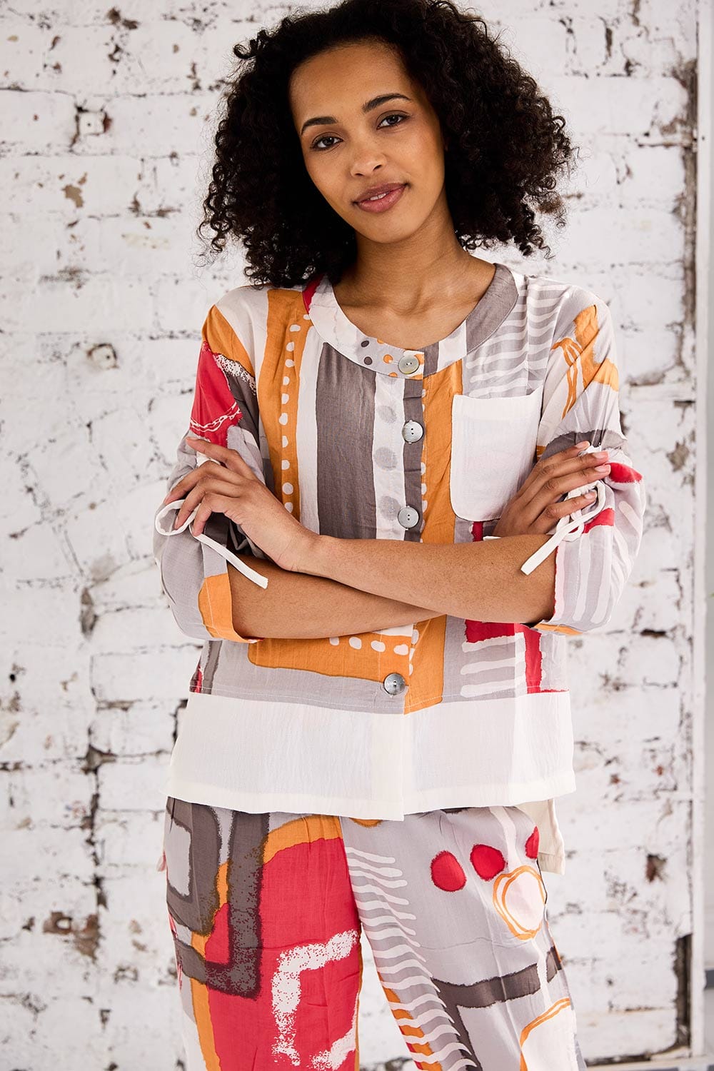 Tara Vao Abstract Trousers