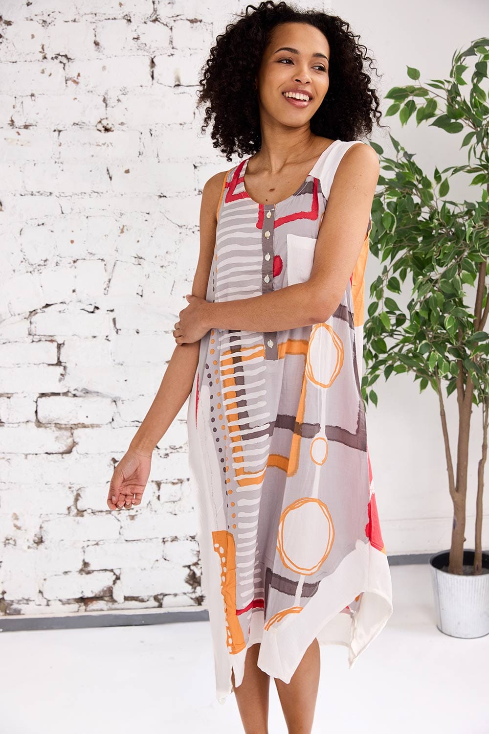 Tara Vao Abstract Dress