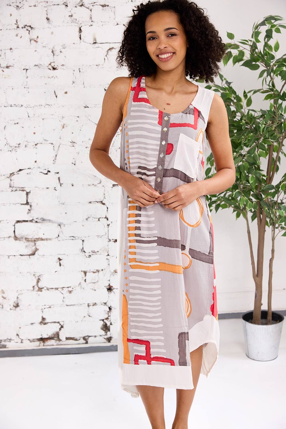 Tara Vao Abstract Dress