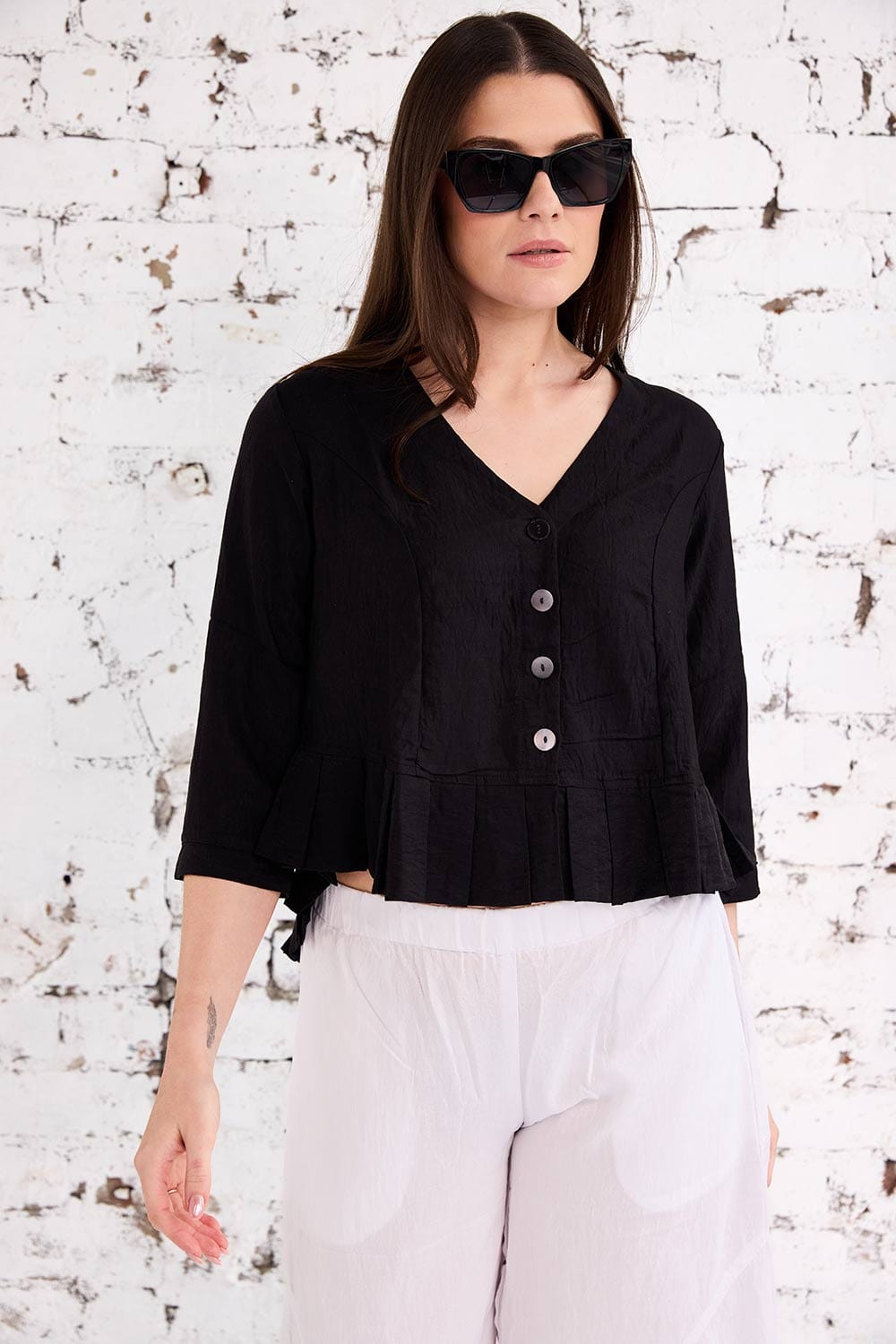 Tara Vao Frill Jacket Top