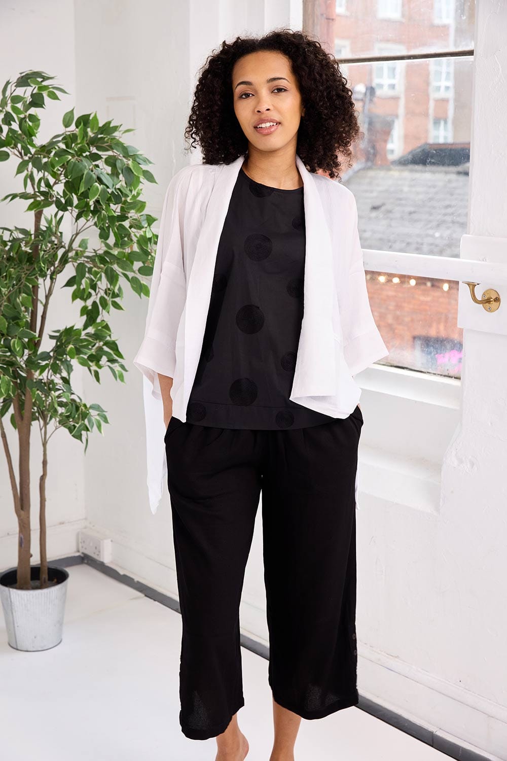 PERUZZI Circle Stitch Top