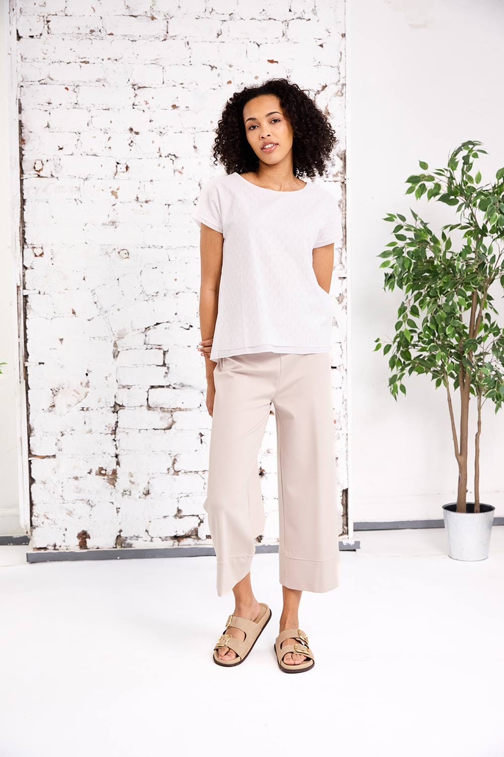 PERUZZI Button Back Top