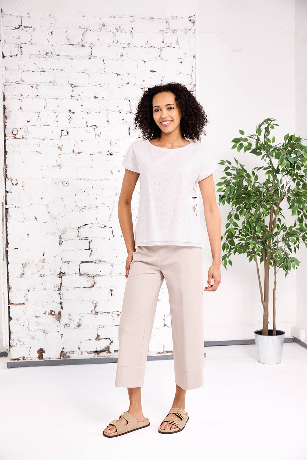 PERUZZI Button Back Top