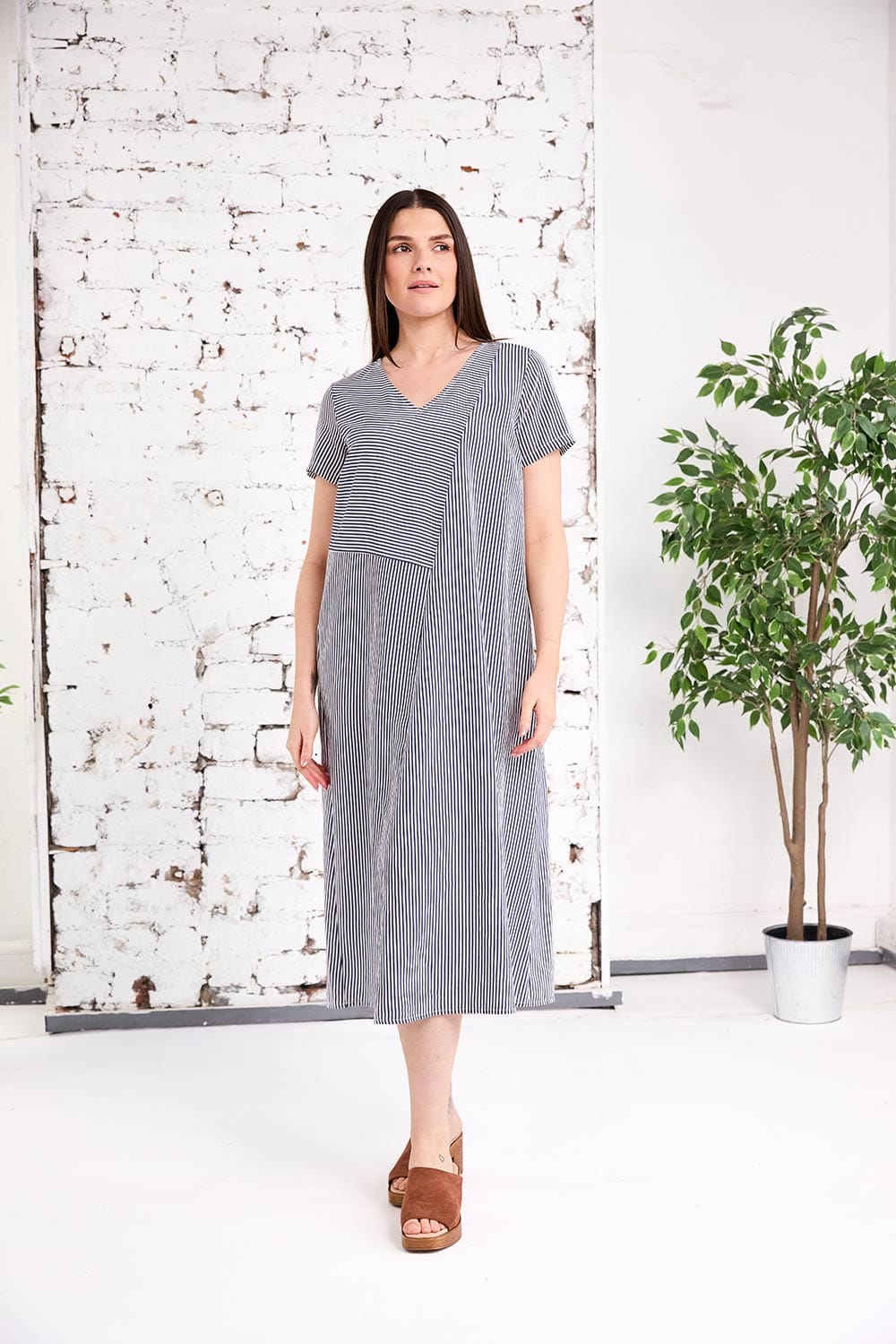 PERUZZI Cross Line Dress