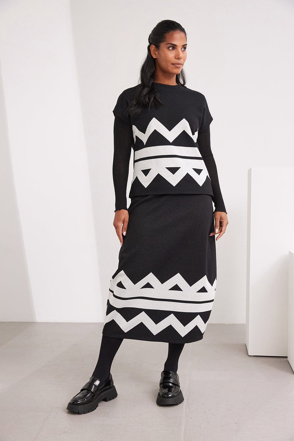 PERUZZI Zig Zag Skirt