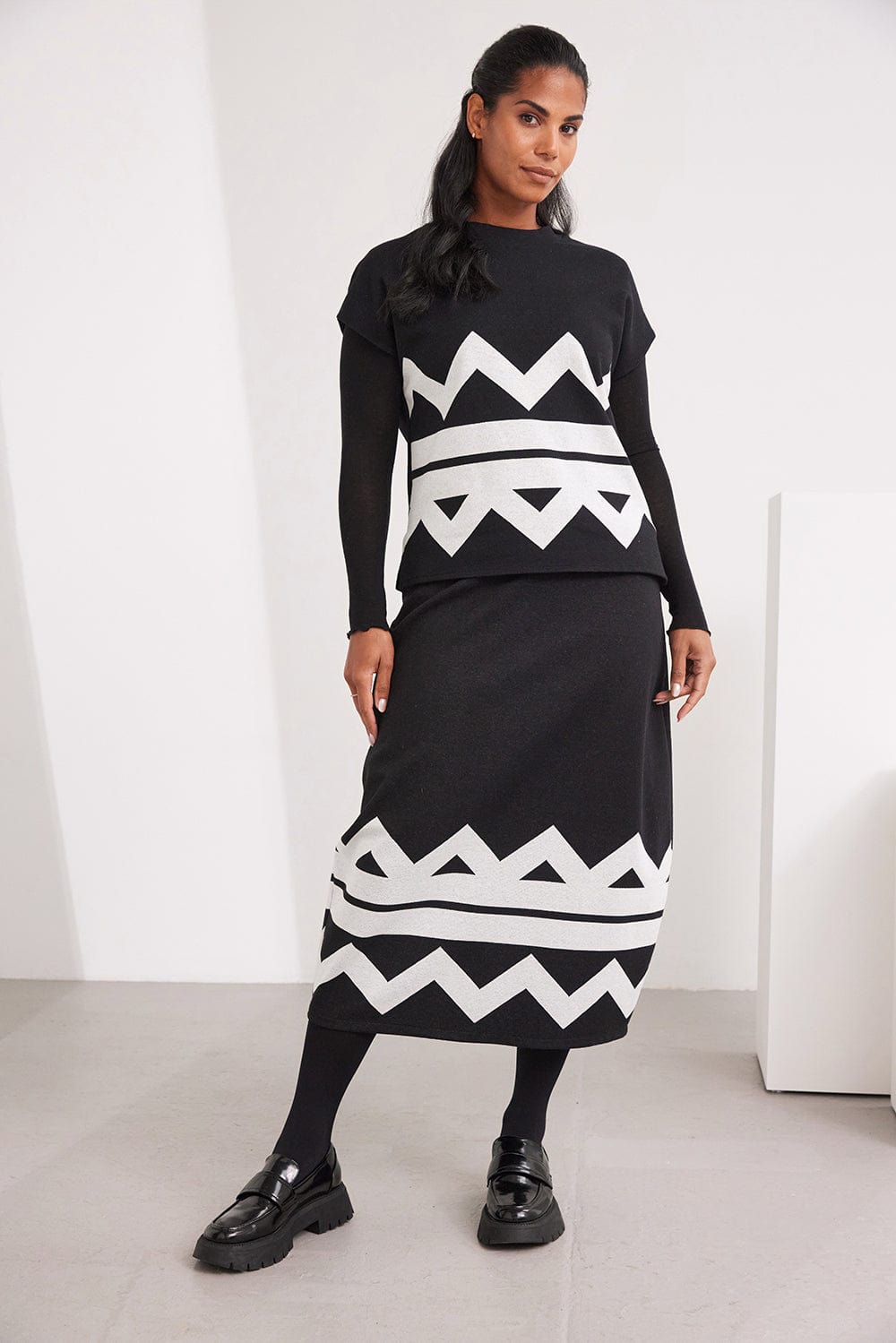 PERUZZI Zig Zag Skirt