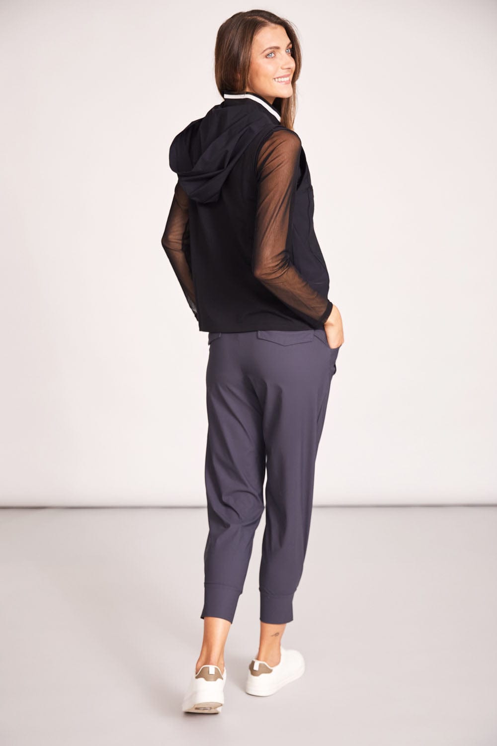 PERUZZI Mesh Sleeve Top