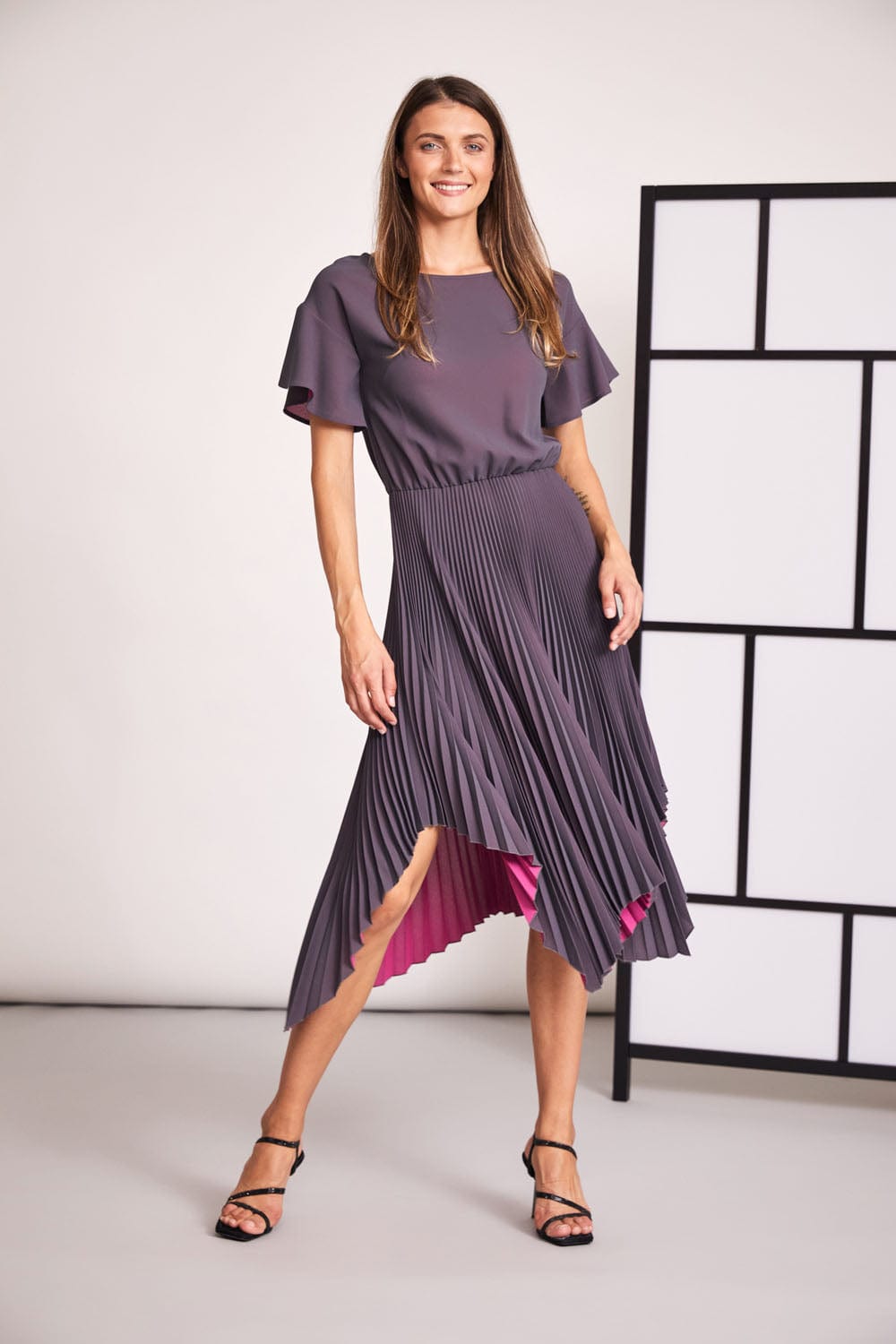 PERUZZI Pleat Dress