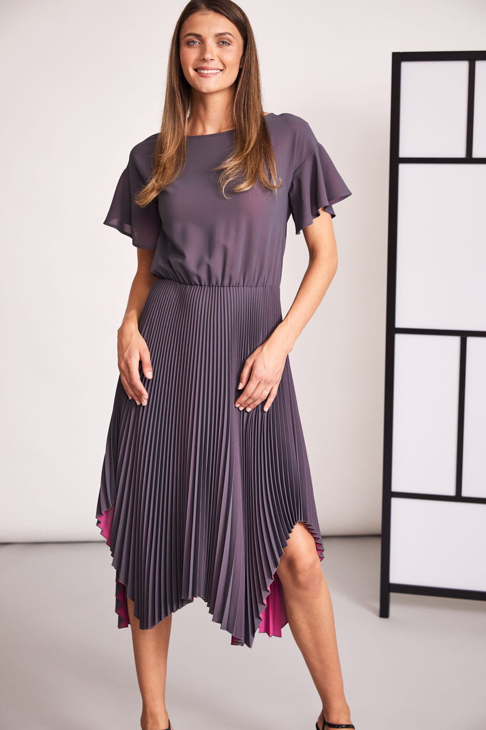 PERUZZI Pleat Dress