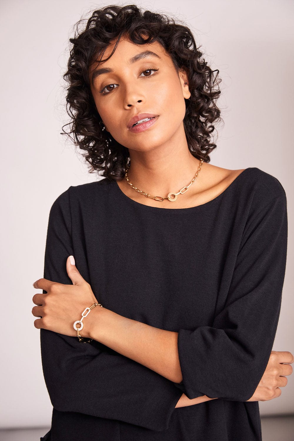 Diamante Circle Necklace