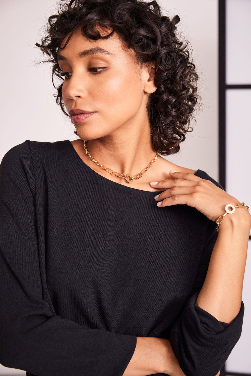 Diamante Circle Necklace