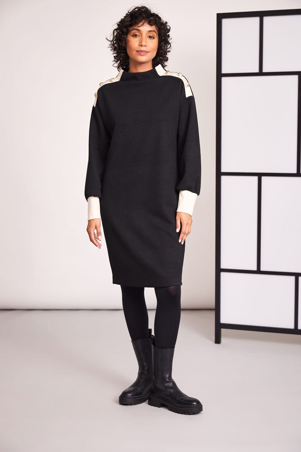 PERUZZI Turtleneck Dress