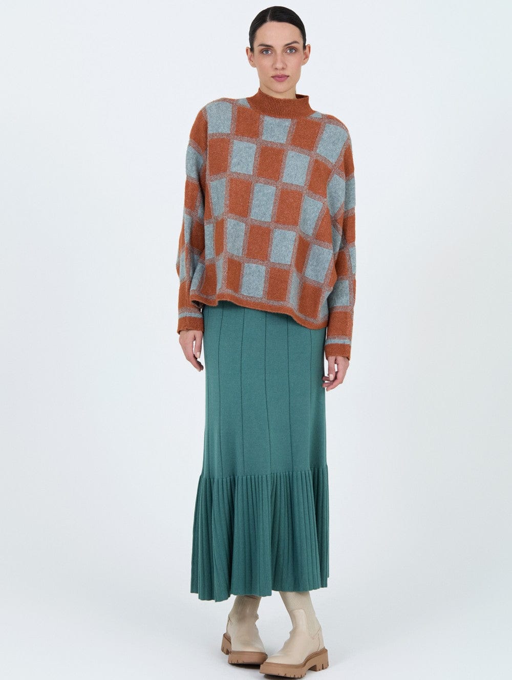 Skatie Square Block Knit