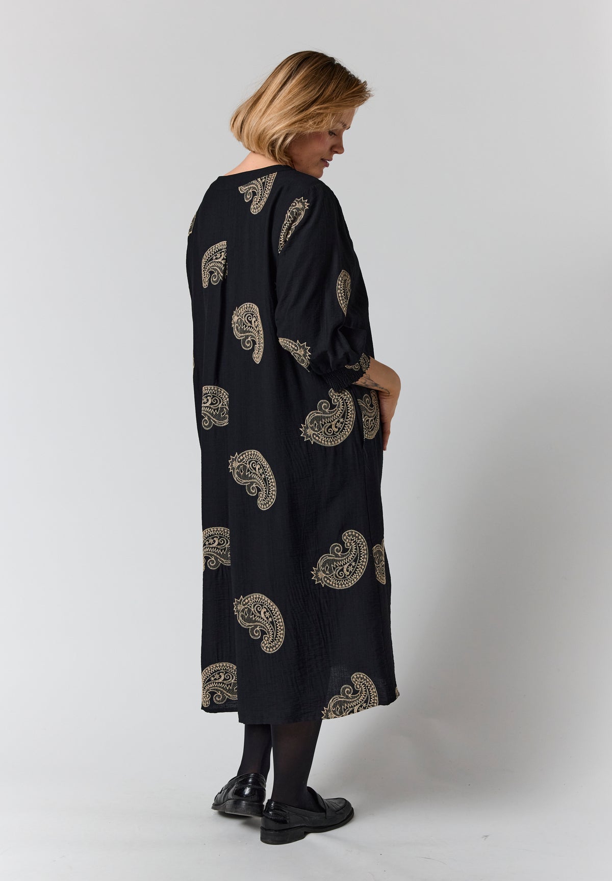 GOZZIP Paisley Print Dress