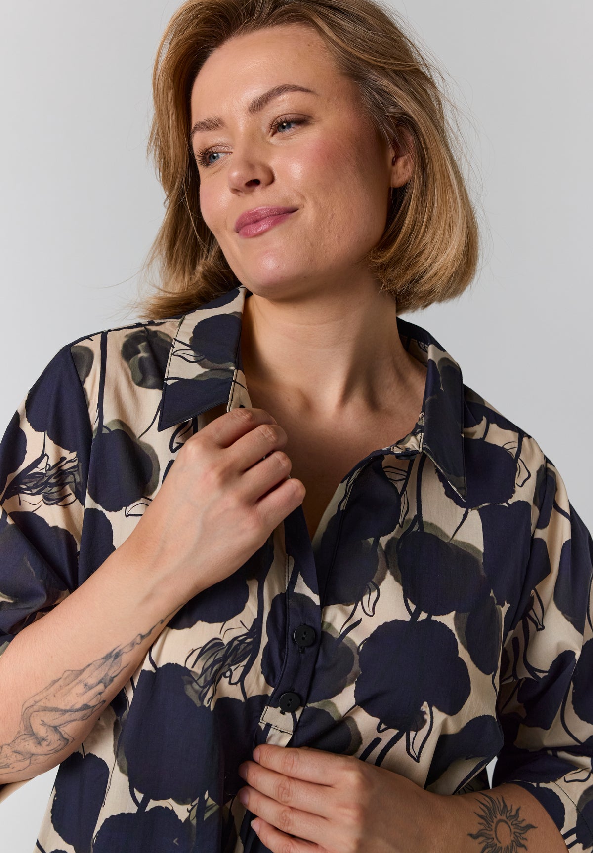 GOZZIP Print Dress
