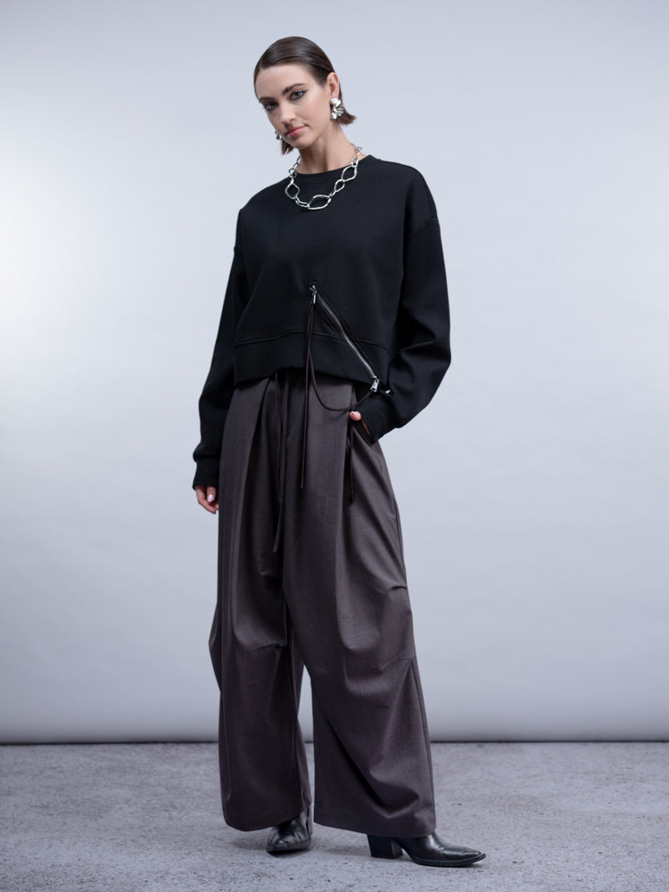 HAKKO Side Zip Sweater