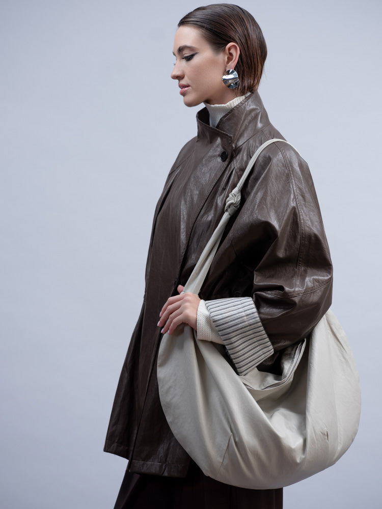 HAKKO Toggle Pleather Jacket