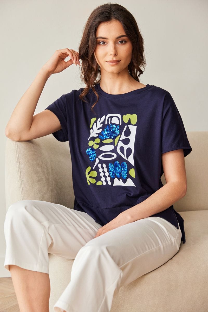 PERUZZI Sequin T-Shirt