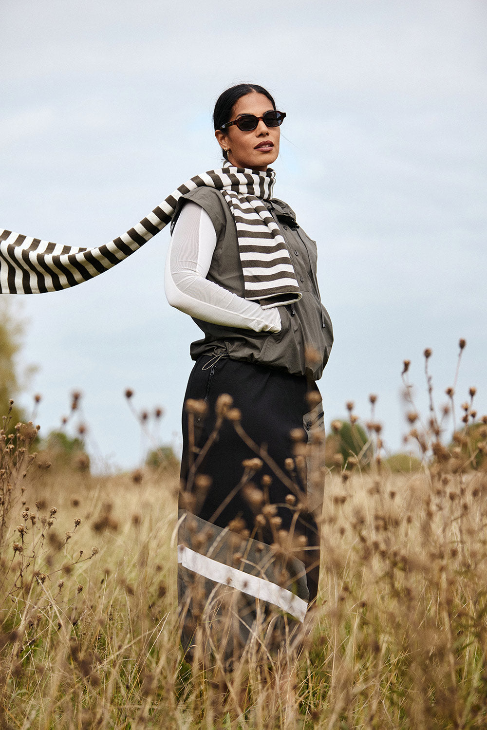 NAYA Sports Stripe Skirt