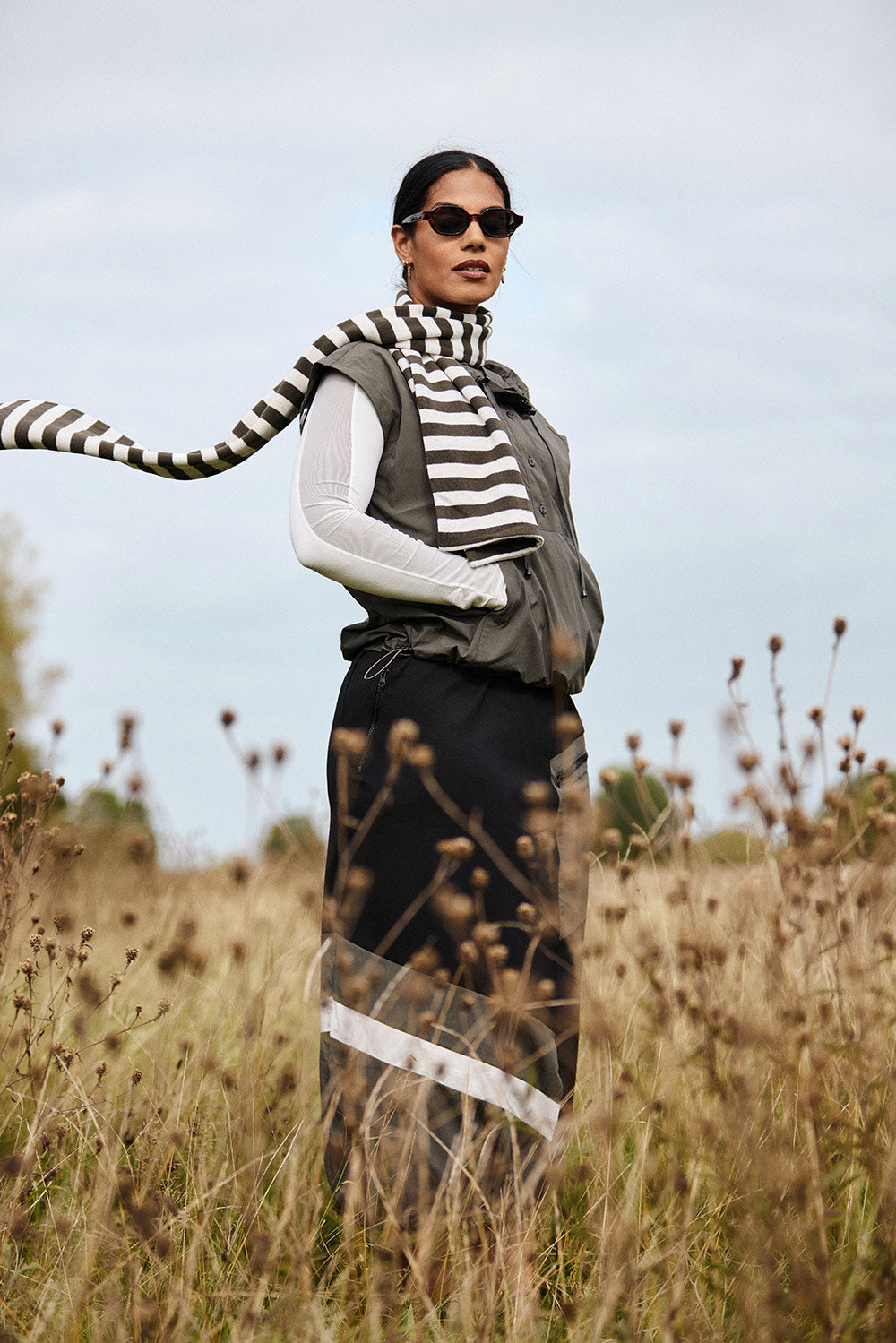 NAYA Sports Stripe Skirt