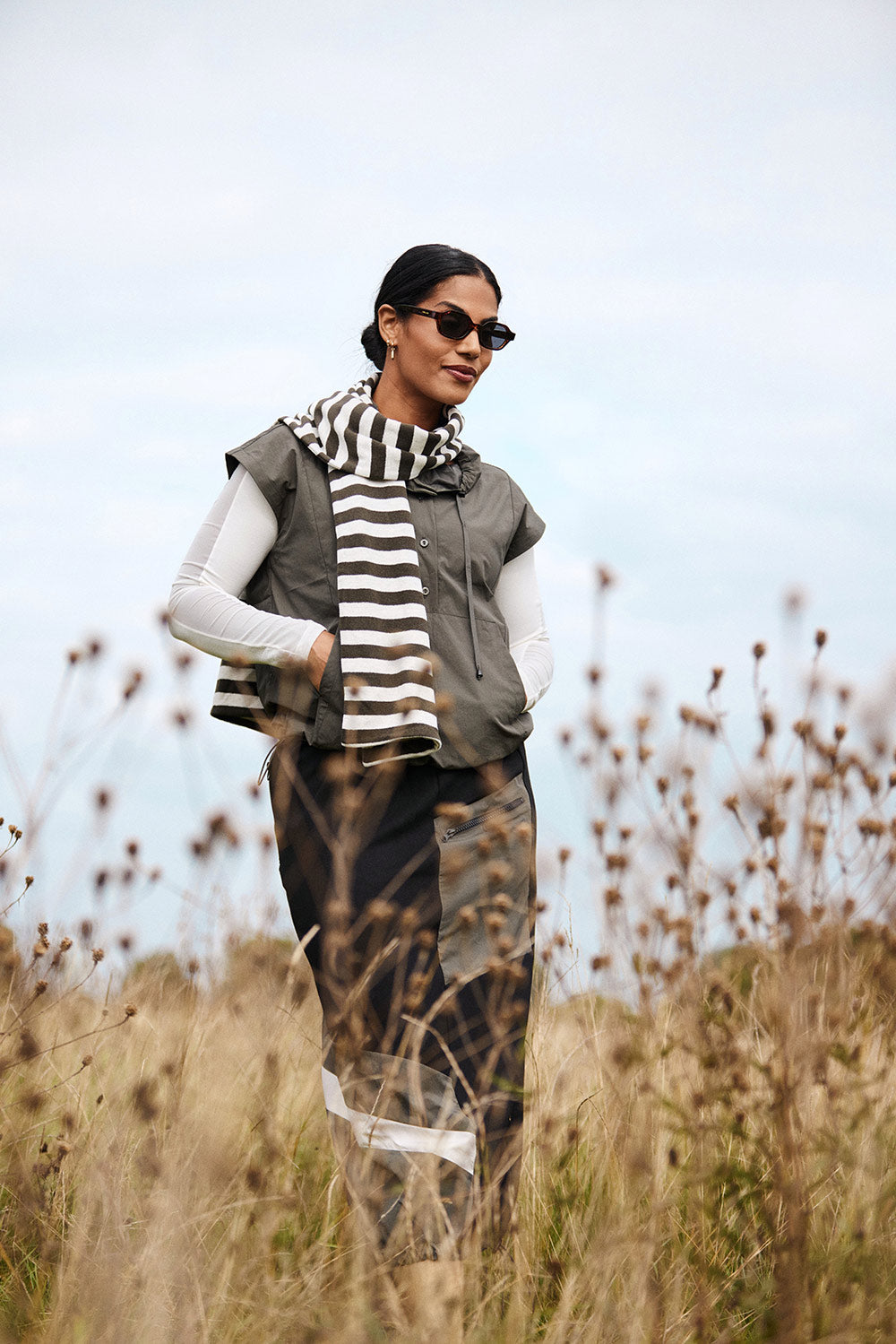 NAYA Sports Stripe Skirt
