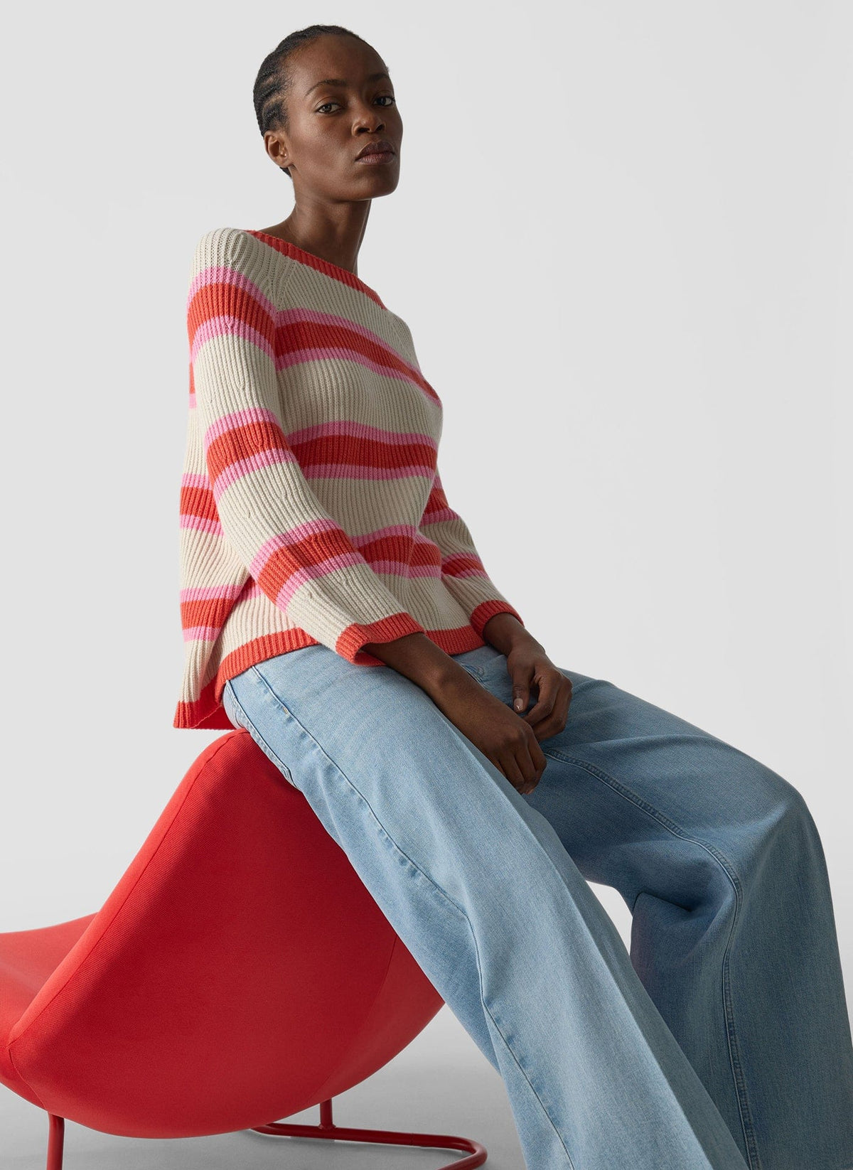 LE COMTE Stripe Sweater