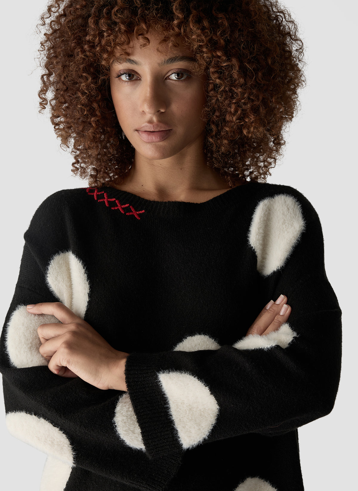 LE COMTE Polka Dot Knit