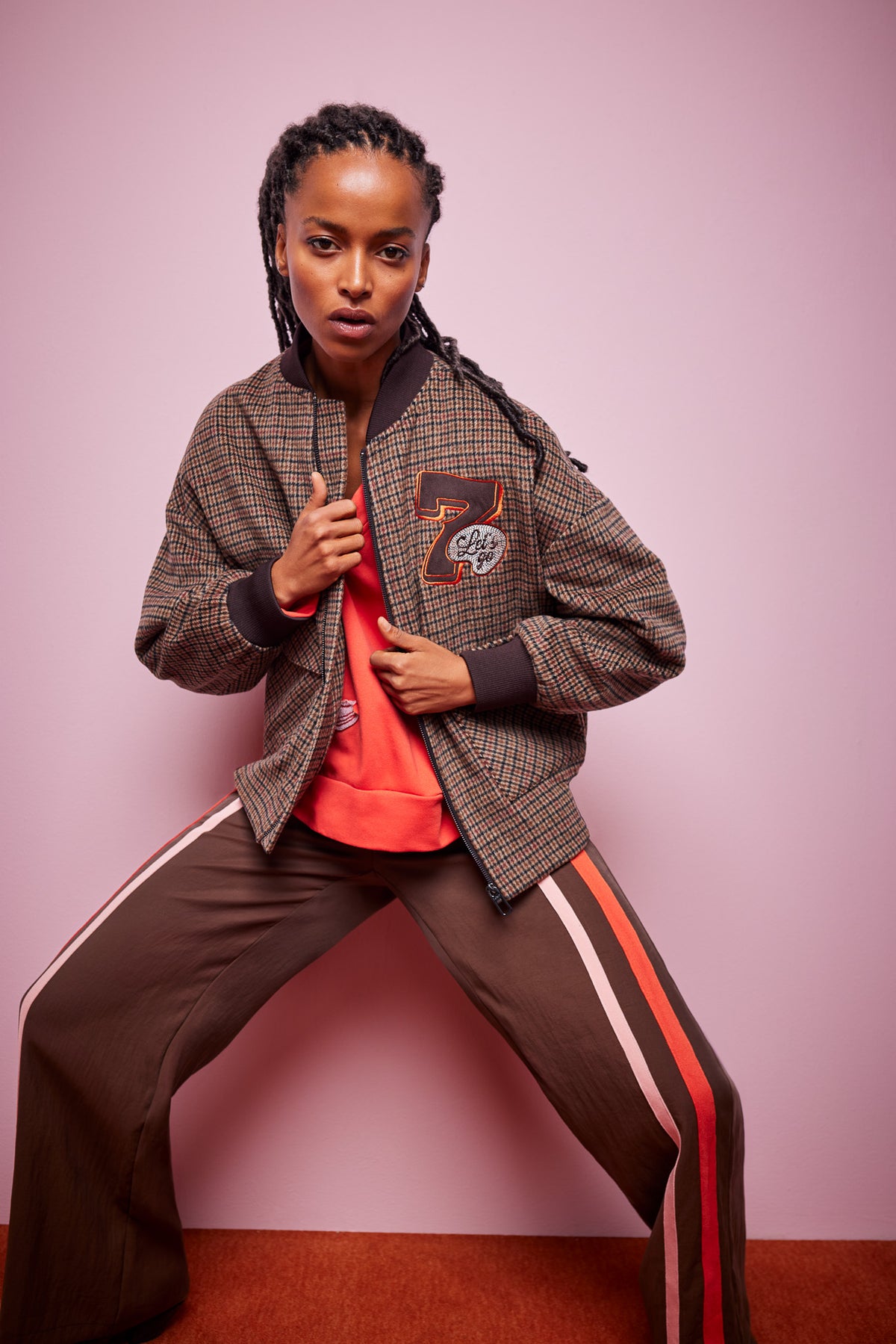 LE COMTE Stripe Trouser