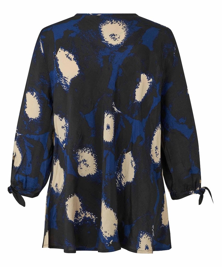 Masai Print Tie Sleeve Blouse