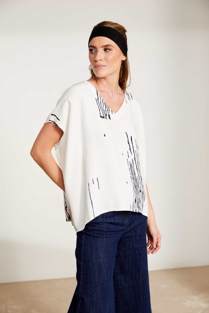 NAYA Line Print Top